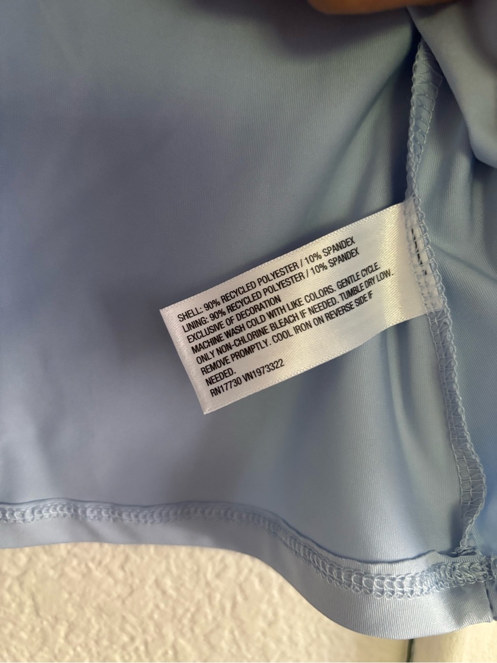Light Blue size L Lace-Trim Cami Top - Picture 6 of 9